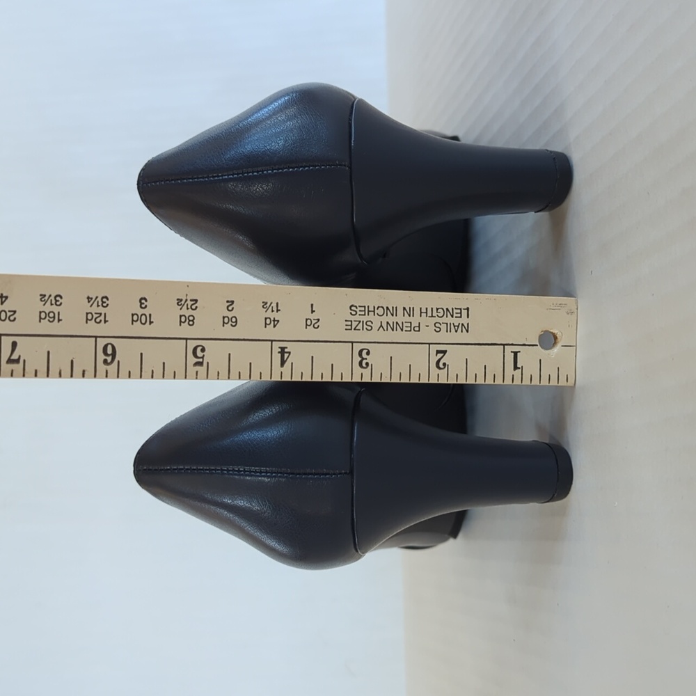 Easy Street Zaylee Faux Leather Criss Cross Strappy Slip On Heels 10M Blue - Picture 12 of 16